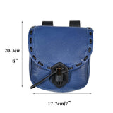Maxbell Medieval Belt Pouch Durable Fanny Pack Purse Costume Accessories Blue