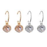 Maxbell Elegant Women Rhinestone Earrings Wedding Jewelry Gifts Dangle Earrings Gold