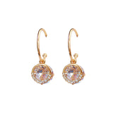 Maxbell Elegant Women Rhinestone Earrings Wedding Jewelry Gifts Dangle Earrings Gold