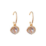 Maxbell Elegant Women Rhinestone Earrings Wedding Jewelry Gifts Dangle Earrings Gold