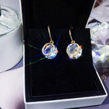 Maxbell Elegant Women Rhinestone Earrings Wedding Jewelry Gifts Dangle Earrings Gold