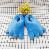 Maxbell Big Feet Slippers Soft Plush Winter Warm House Shoes Home Slippers Blue