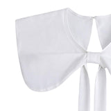 Maxbell False Doll Collar Cape Half Shirts Blouse Shawl Lapel Collar for Women Girls White