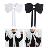 Maxbell False Doll Collar Cape Half Shirts Blouse Shawl Lapel Collar for Women Girls White