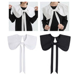 Maxbell False Doll Collar Cape Half Shirts Blouse Shawl Lapel Collar for Women Girls White