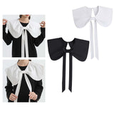 Maxbell False Doll Collar Cape Half Shirts Blouse Shawl Lapel Collar for Women Girls White