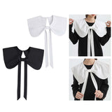 Maxbell False Doll Collar Cape Half Shirts Blouse Shawl Lapel Collar for Women Girls White
