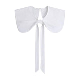 Maxbell False Doll Collar Cape Half Shirts Blouse Shawl Lapel Collar for Women Girls White