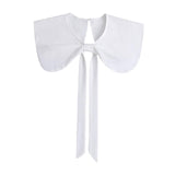 Maxbell False Doll Collar Cape Half Shirts Blouse Shawl Lapel Collar for Women Girls White