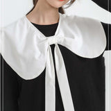 Maxbell False Doll Collar Cape Half Shirts Blouse Shawl Lapel Collar for Women Girls White