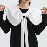 Maxbell False Doll Collar Cape Half Shirts Blouse Shawl Lapel Collar for Women Girls White