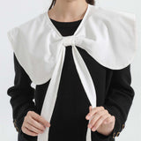 Maxbell False Doll Collar Cape Half Shirts Blouse Shawl Lapel Collar for Women Girls White