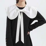 Maxbell False Doll Collar Cape Half Shirts Blouse Shawl Lapel Collar for Women Girls White