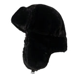 Maxbell Winter Trooper Trapper Hat Windproof Bomber Hats with Earflaps for Skiing Black