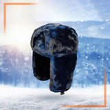 Maxbell Winter Trooper Trapper Hat Windproof Bomber Hats with Earflaps for Skiing Black