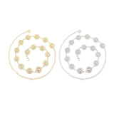 Maxbell Fashion Women Waist Chain Belt Waistband Metal Chain for Dress Shirts Outfit Gold