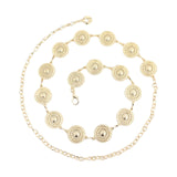 Maxbell Fashion Women Waist Chain Belt Waistband Metal Chain for Dress Shirts Outfit Gold