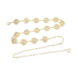 Maxbell Fashion Women Waist Chain Belt Waistband Metal Chain for Dress Shirts Outfit Gold