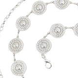 Maxbell Fashion Women Waist Chain Belt Waistband Metal Chain for Dress Shirts Outfit Silver