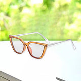 Maxbell Computer Eyewear Eyeglasses Blue Light Blocking Glasses for Women Teens Brown