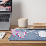 Maxbell Computer Eyewear Eyeglasses Blue Light Blocking Glasses for Women Teens Pink