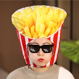 Maxbell French Fries Plush Hat Cosplay Costume Collections for Housewarming Party