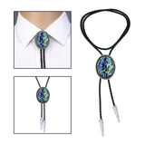 Maxbell Bolo Tie Women Men Western Cowboy PU Necktie Halloween Costume Accessories