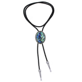 Maxbell Retro Mens Bolo Tie Necktie Western Oval Necklace Shirt Stone Jazz Hat