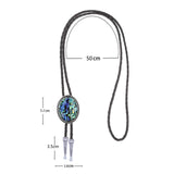 Maxbell Retro Mens Bolo Tie Necktie Western Oval Necklace Shirt Stone Jazz Hat