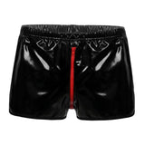 Maxbell Patent Leather Panties Lingerie Mens Bikini Swimwear Underpants Shiny Open M