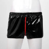 Maxbell Patent Leather Panties Lingerie Mens Bikini Swimwear Underpants Shiny Open M