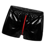 Maxbell Patent Leather Panties Lingerie Mens Bikini Swimwear Underpants Shiny Open XL
