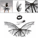 Maxbell Fairy Wing Costume Fancy Dress Birthday Party Child Cherub Prop Bat Wing 1 Set