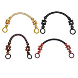 Maxbell Wooden Bead Bag Handle 48cm Bag Strap Purse Handles Strap Replacement DIY Wood