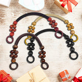 Maxbell Wooden Bead Bag Handle 48cm Bag Strap Purse Handles Strap Replacement DIY Wood