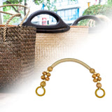 Maxbell Wooden Bead Bag Handle 48cm Bag Strap Purse Handles Strap Replacement DIY Wood