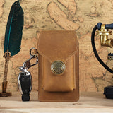 Maxbell Waist Bag Pouch Carrying Case for Men Belt Loop Phone Holster for Outdoor  Brown