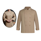 Maxbell Mens Chef Uniform Breathable Chef Jacket for Catering Restaurant Cooking L