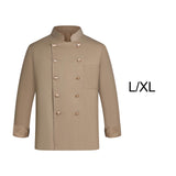 Maxbell Mens Chef Uniform Breathable Chef Jacket for Catering Restaurant Cooking L