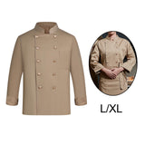 Maxbell Mens Chef Uniform Breathable Chef Jacket for Catering Restaurant Cooking L