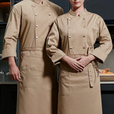 Maxbell Mens Chef Uniform Breathable Chef Jacket for Catering Restaurant Cooking L