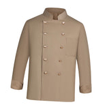 Maxbell Mens Chef Uniform Breathable Chef Jacket for Catering Restaurant Cooking L