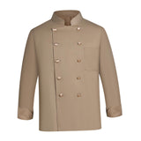 Maxbell Mens Chef Uniform Breathable Chef Jacket for Catering Restaurant Cooking L
