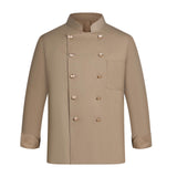 Maxbell Mens Chef Uniform Breathable Chef Jacket for Catering Restaurant Cooking L