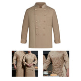 Maxbell Mens Chef Uniform Breathable Chef Jacket for Catering Restaurant Cooking L