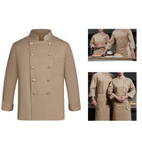 Maxbell Mens Chef Uniform Breathable Chef Jacket for Catering Restaurant Cooking L