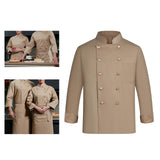Maxbell Mens Chef Uniform Breathable Chef Jacket for Catering Restaurant Cooking L