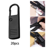 Maxbell Repair Zipper Pulls Zipper Pull Replacement Heavy Duty for Backpacks Purses N109 black