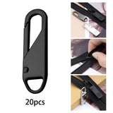 Maxbell Repair Zipper Pulls Zipper Pull Replacement Heavy Duty for Backpacks Purses N203 black