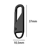 Maxbell Repair Zipper Pulls Zipper Pull Replacement Heavy Duty for Backpacks Purses N203 black